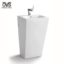 wholesale sanitary ware one-piece pedestal sink/basin